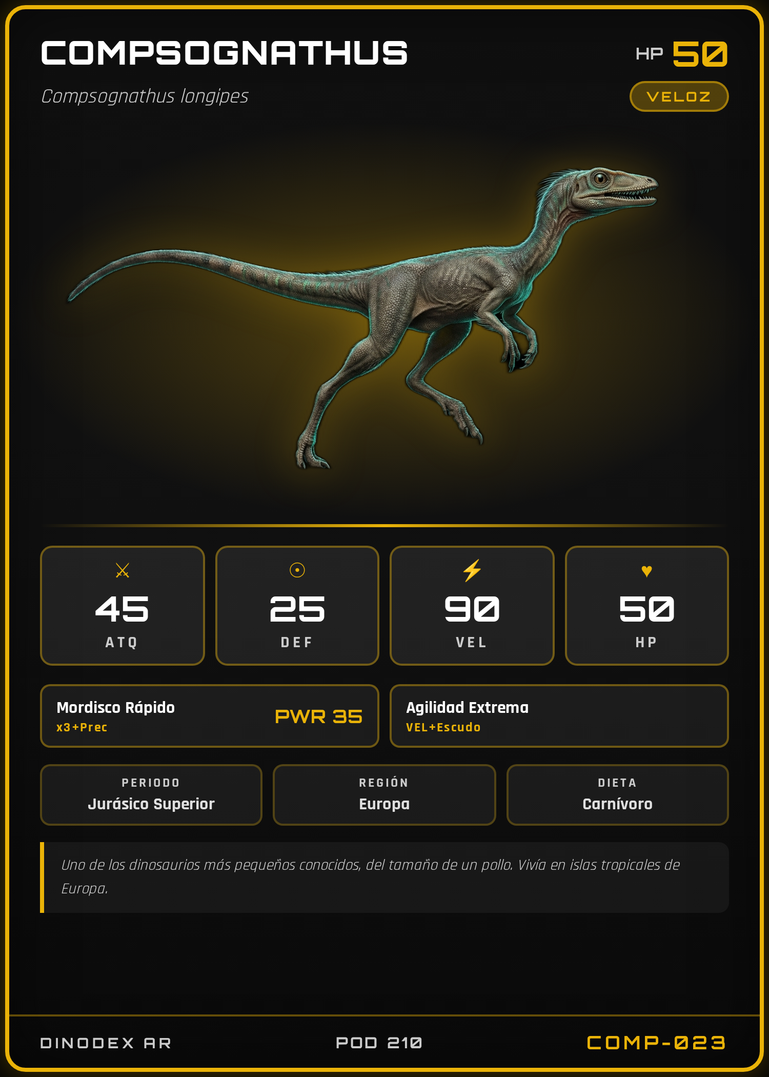 Carta de Compsognathus