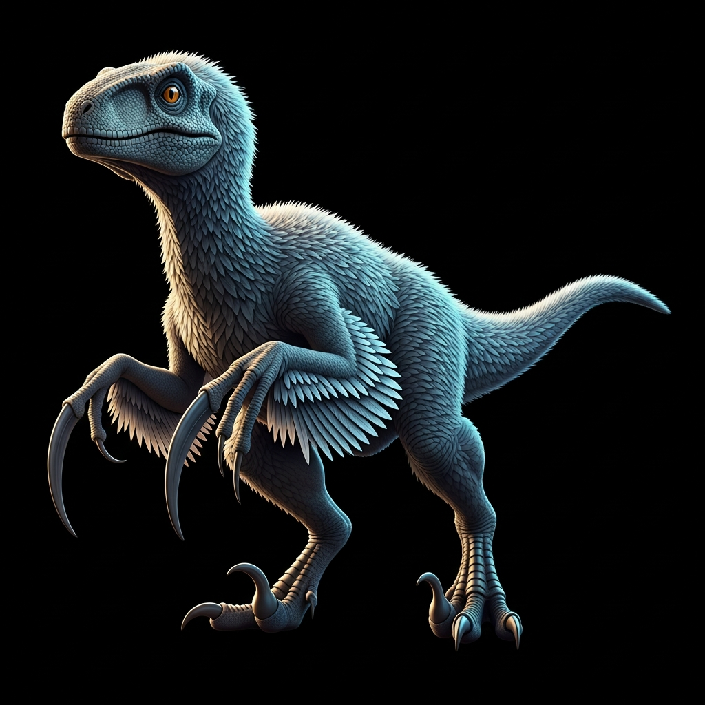 Velostrike — dinosaurio clase Raptor con ATK 74, DEF 42, SPD 96, HP 58